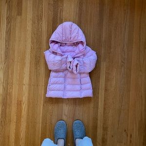 Uniqlo pink puffy jacket